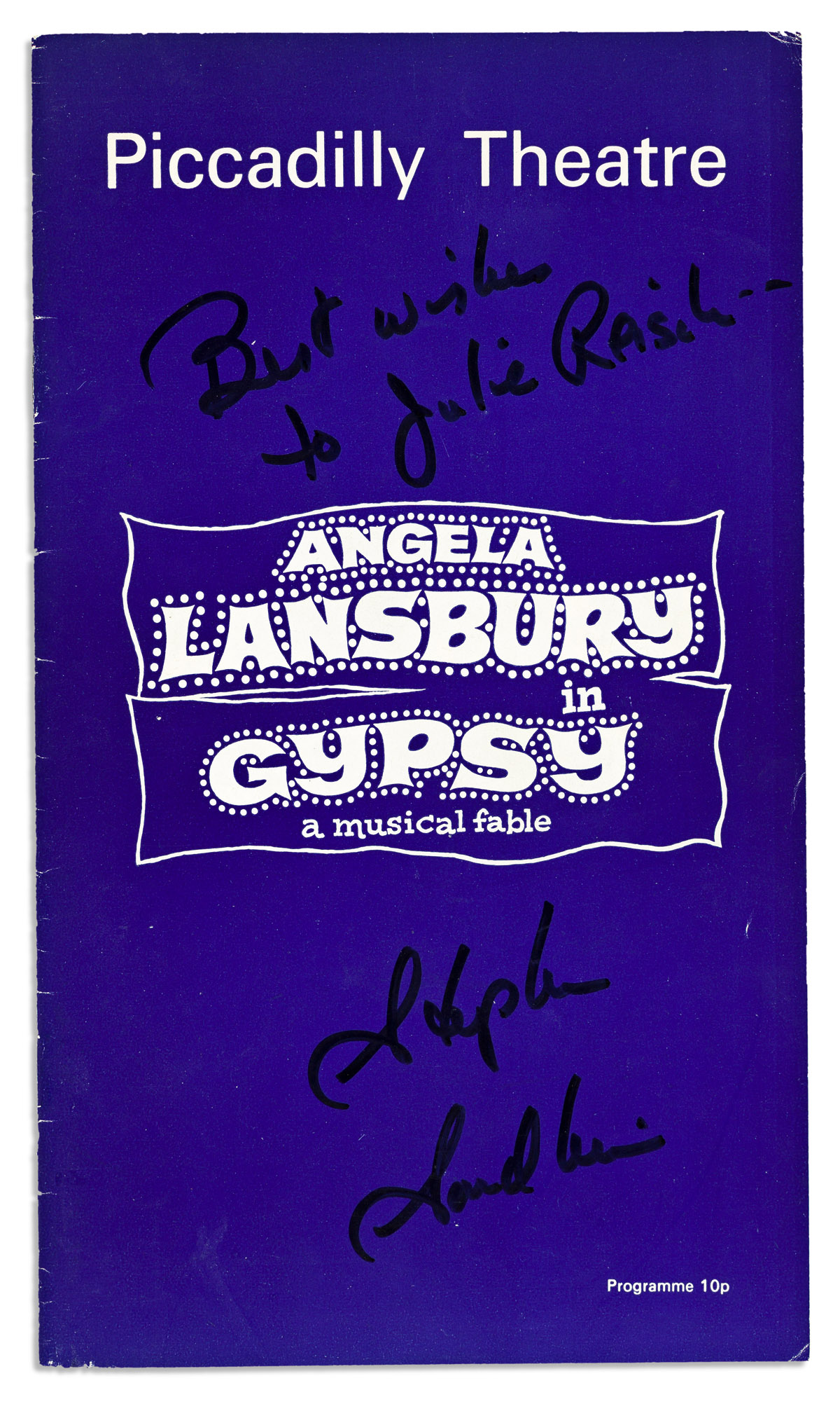 SONDHEIM, STEPHEN. Two programs for his plays, each Signed or Signed and Inscribed on the front cover: